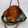 ADBG1002 American Darling Handwoven Saddle Blanket Western Tote Bag Leather Strap