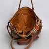 ADBG1002 American Darling Handwoven Saddle Blanket Western Tote Bag Leather Strap