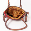 ADBG1004 American Darling Western Saddle Blanket Tote Bag Genuine Leather Trim