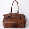 ADBG1005 American Darling Handwoven Saddle Blanket Tote Bag Genuine Leather Trim