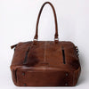 ADBG1005 American Darling Handwoven Saddle Blanket Tote Bag Genuine Leather Trim