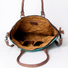 ADBG1005 American Darling Handwoven Saddle Blanket Tote Bag Genuine Leather Trim