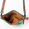 ADBG1006 American Darling Handwoven Saddle Blanket Large Crossbody Bag Genuine Leather