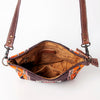 ADBG1009 American Darling Handwoven Saddle Blanket Crossbody Bag Genuine Leather