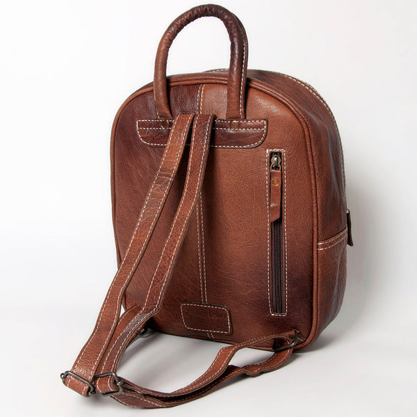 ADBG1010 American Darling Handwoven Saddle Blanket Leather Backpack Western Genuine Leather