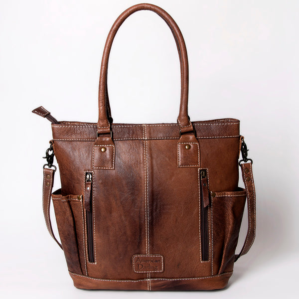 ADBG1013 American Darling Handwoven Saddle Blanket Leather Tote Bag Western Style
