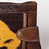 ADBG1014 American Darling Handwoven Saddle Blanket Leather Small Crossbody HandBag Western Style
