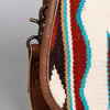 ADBG1015 American Darling Handwoven Saddle Blanket Leather Crossbody Bag Western Flap Purse