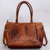 ADBG1017 American Darling Handwoven Saddle Blanket Leather Tote Bag Western Cowgirl Handbag