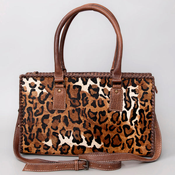 ADBG1019 American Darling Hair-On Leather Tote Bag Handcrafted Western Carryall