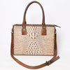 ADBG1026 American Darling Crocodile-Embossed Genuine Leather Tote Bag Western Luxury Handbag