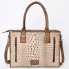 ADBG1026 American Darling Crocodile-Embossed Genuine Leather Tote Bag Western Luxury Handbag