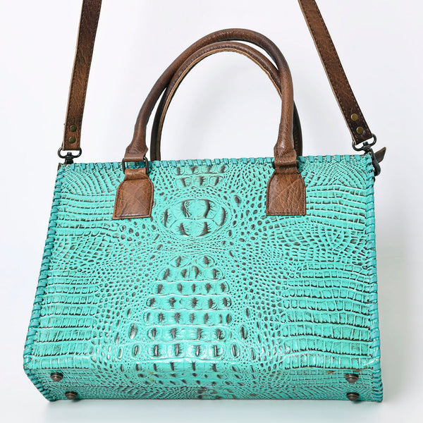 ADBG1026 American Darling Crocodile-Embossed Genuine Leather Tote Bag Western Luxury Handbag