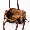 ADBGM270 Western Braided Fringe Duffel with Turquoise Concho - Genuine Leather