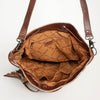 ADBG574 American Darling Southwestern Wool Bucket Bag Drawstring Tote with Leather Strap