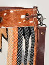 ADBG574 American Darling Southwestern Wool Bucket Bag Drawstring Tote with Leather Strap