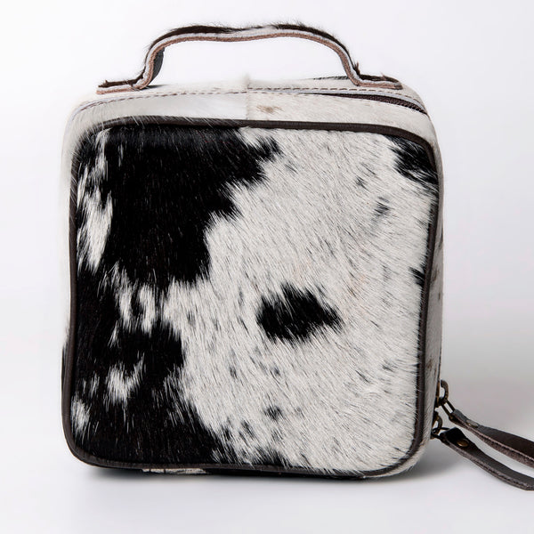ADBGA311 American Darling Hair-On Cowhide Genuine Leather Travel Jewelry Case