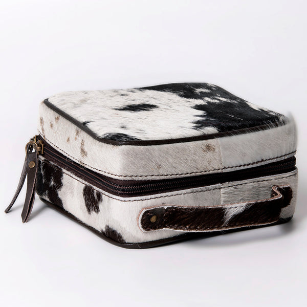 ADBGA311 American Darling Hair-On Cowhide Genuine Leather Travel Jewelry Case