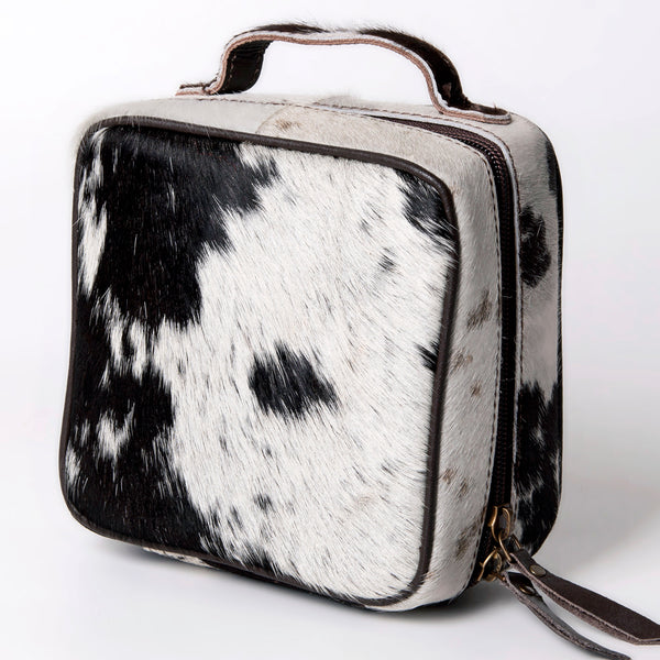 ADBGA311 American Darling Hair-On Cowhide Genuine Leather Travel Jewelry Case