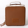 ADBGA312 American Darling Genuine Cowhide Jewelry Case - Brown & White Travel Box
