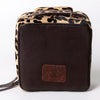 ADBGA312 American Darling Genuine Cowhide Jewelry Case - Brown & White Travel Box