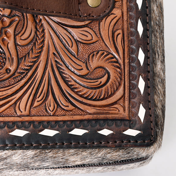 ADBGA314 American Darling Buck Stitched Hand Tooled Cowhide Jewelry Case