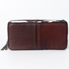 ADBGA318 American Darling Tooled Leather & Cowhide Floral Western Jewelry Case Box