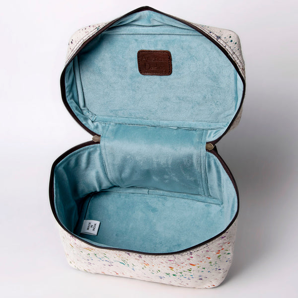 ADBGA320 American Darling Hair-On Cowhide Genuine Leather Jewelry Case