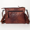 ADBG109 American Darling Hair-on Cowhide Western Leather Small Crossbody Bag with Fringe