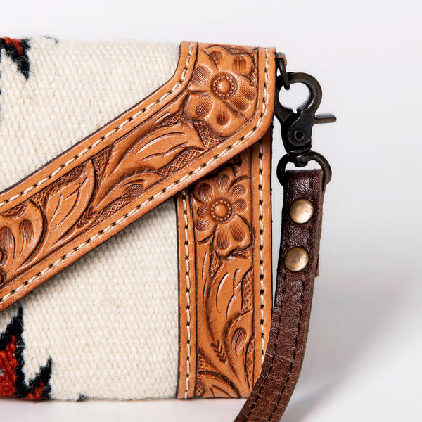 ADBG906 American Darling Handcrafted Hand Tooled Leather Saddle Blanket Envelope