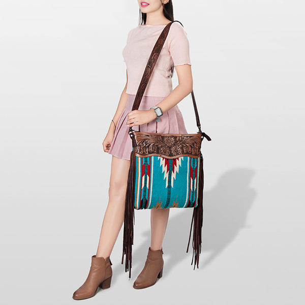 LC-ADBGZ689 Crossbody Genuine Western Leather Women Bag