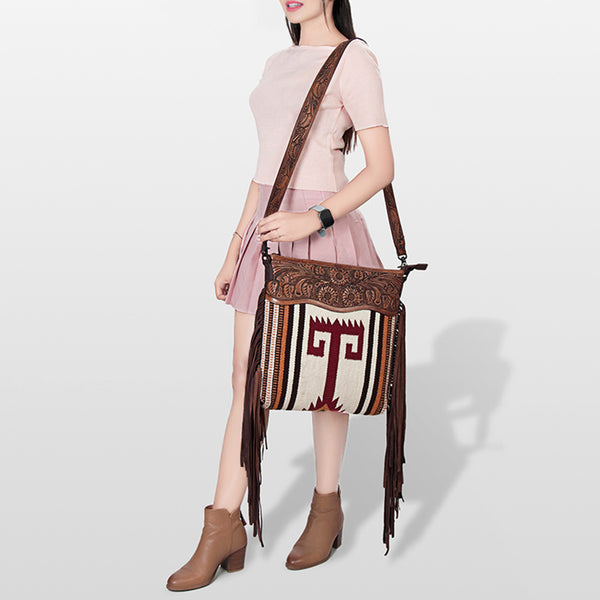 LC-ADBGZ675 Crossbody Genuine Western Leather Women Bag