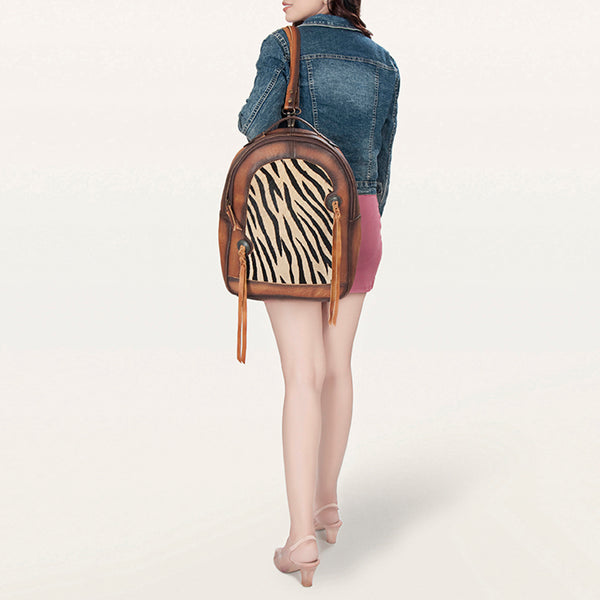 ADBG1029 American Darling Hair-On Cowhide Leather Backpack Western Style