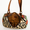 ADBG1031 American Darling Hair-On Cowhide Hobo Bag with Handwoven Saddle Blanket Sides Western Leather