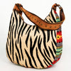 ADBG1031 American Darling Hair-On Cowhide Hobo Bag with Handwoven Saddle Blanket Sides Western Leather