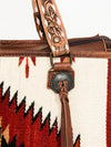 ADBG1033 American Darling Handwoven Saddle Blanket Tote Bag Western Genuine Leather Purse