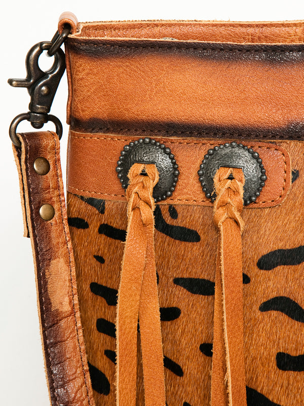 ADBG1035B American Darling Hair-On Cowhide Crossbody Genuine Leather Western Bag