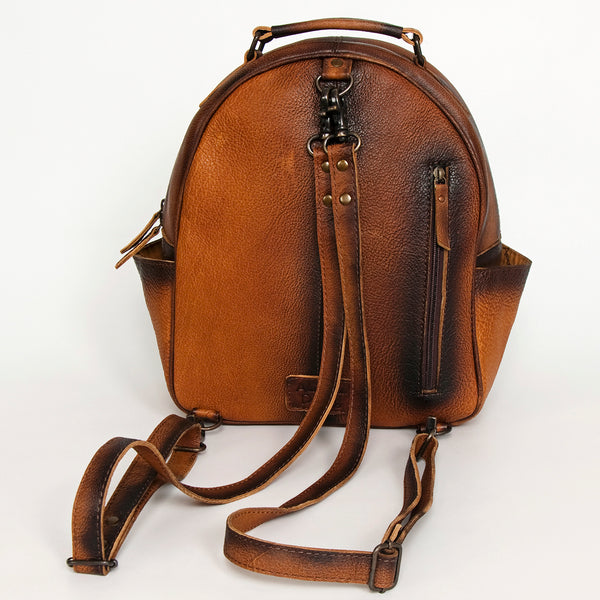 ADBG944 American Darling Handcrafted Backpack with Hand Woven Saddle Blanket and Genuine Leather