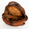 ADBG944 American Darling Handcrafted Backpack with Hand Woven Saddle Blanket and Genuine Leather