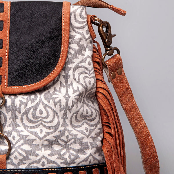LC-KB463Crossbody Upcycled Canvas Ladies Bag