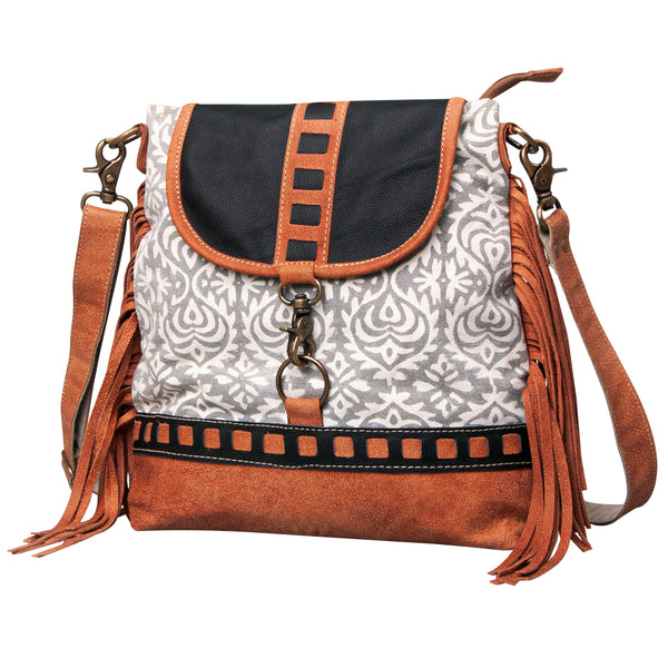 LC-KB463Crossbody Upcycled Canvas Ladies Bag