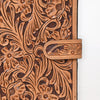 ADBG1040 American Darling Hand-Tooled Floral Genuine Leather Western Portfolio Bag