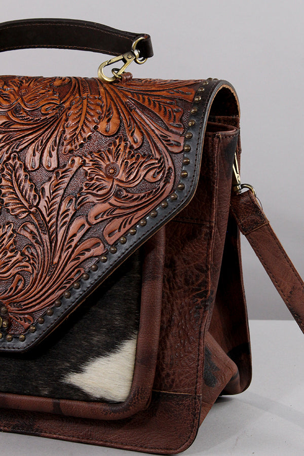 LC-ADBGI223B Crossbody Genuine Western Leather Women Bag