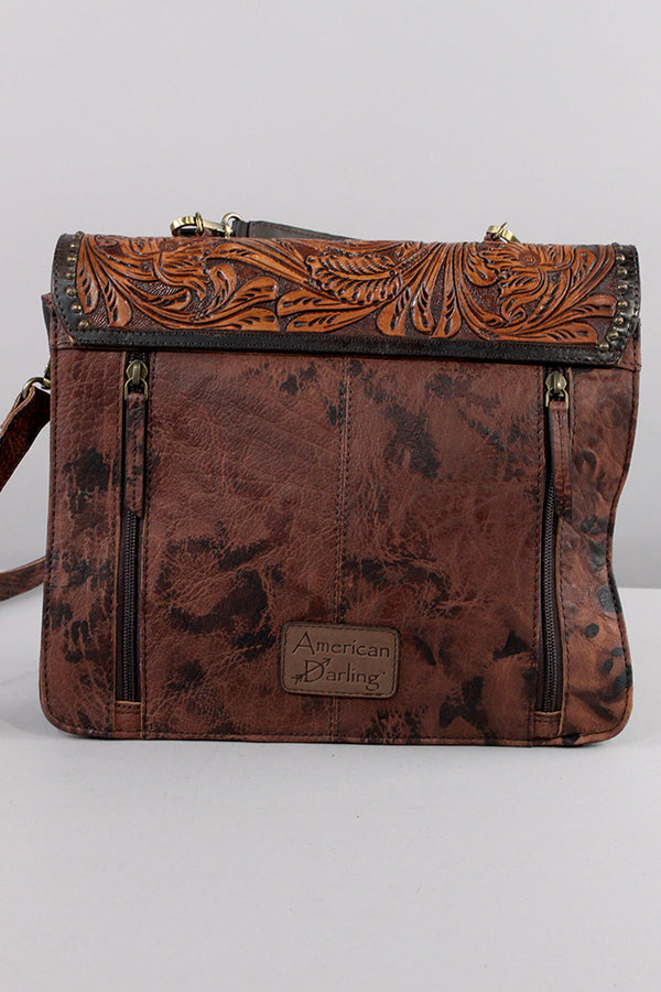 LC-ADBGI223B Crossbody Genuine Western Leather Women Bag
