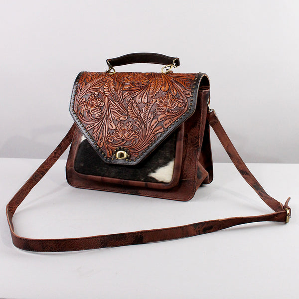 LC-ADBGI223B Crossbody Genuine Western Leather Women Bag