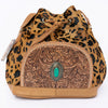 ADBGI226 Bucket Hair On Genuine Western Leather Women Bag