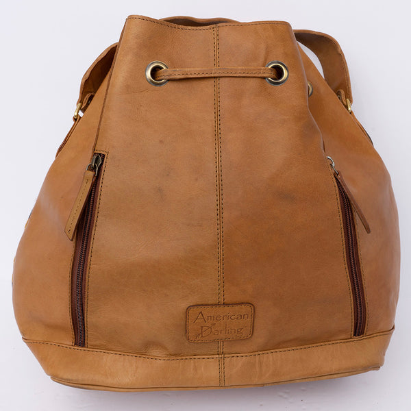 ADBGI226 Bucket Hair On Genuine Western Leather Women Bag