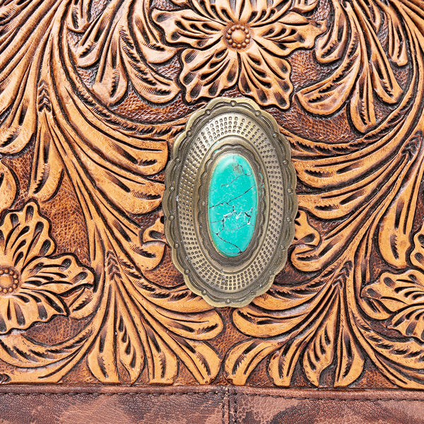 ADBGI226 Bucket Hair On Genuine Western Leather Women Bag