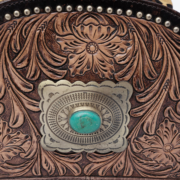 ADBGI226 Bucket Hair On Genuine Western Leather Women Bag