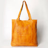 ADBGM119 Genuine Leather Fringe Tote - Western Knotted Strap Shoulder Bag